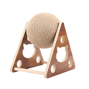 Cat Scratcher Toy Pet Scratching Post Toys for Cats Sisal Rope Ball Grinding Paw Cat Scratching Ball