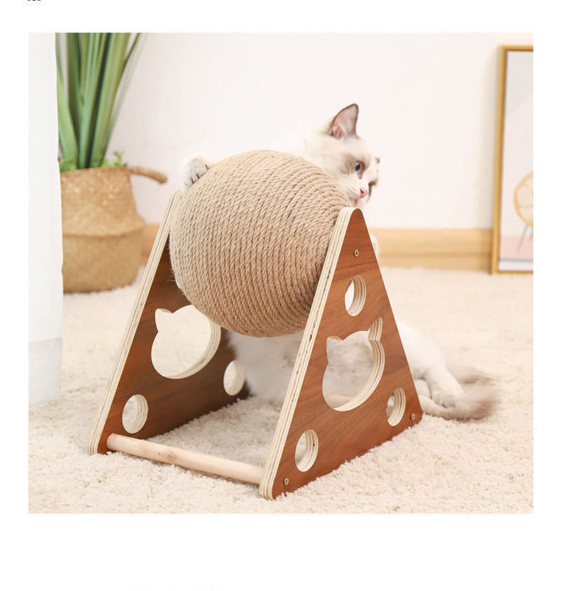 Cat Scratcher Toy Pet Scratching Post Toys for Cats Sisal Rope Ball Grinding Paw Cat Scratching Ball