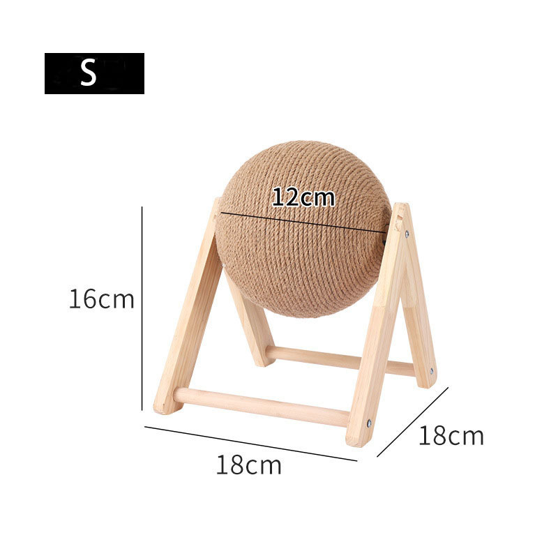 Cat Scratcher Toy Pet Scratching Post Toys for Cats Sisal Rope Ball Grinding Paw Cat Scratching Ball