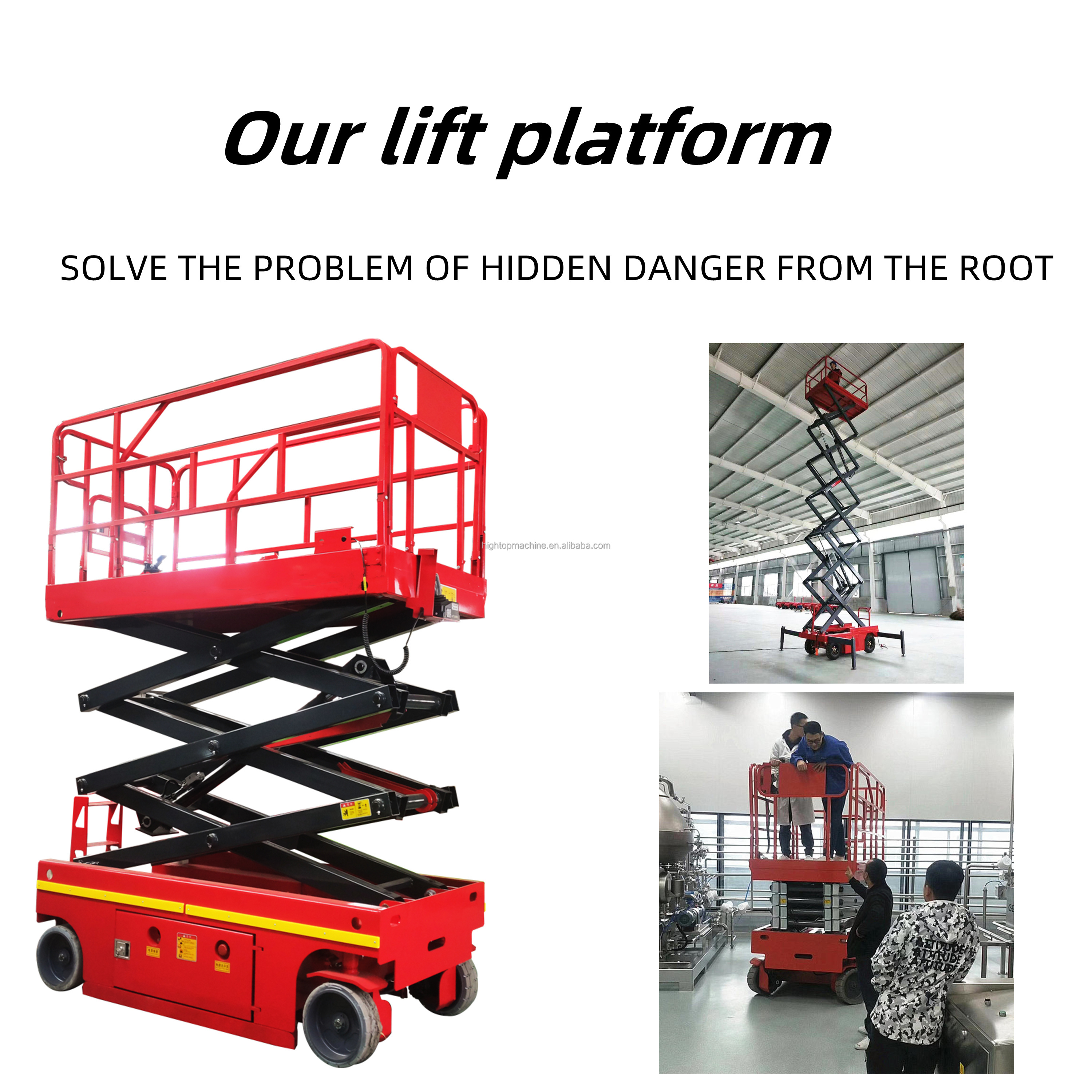 China CE approved hydraulic lifting platform/tracked scissor lift