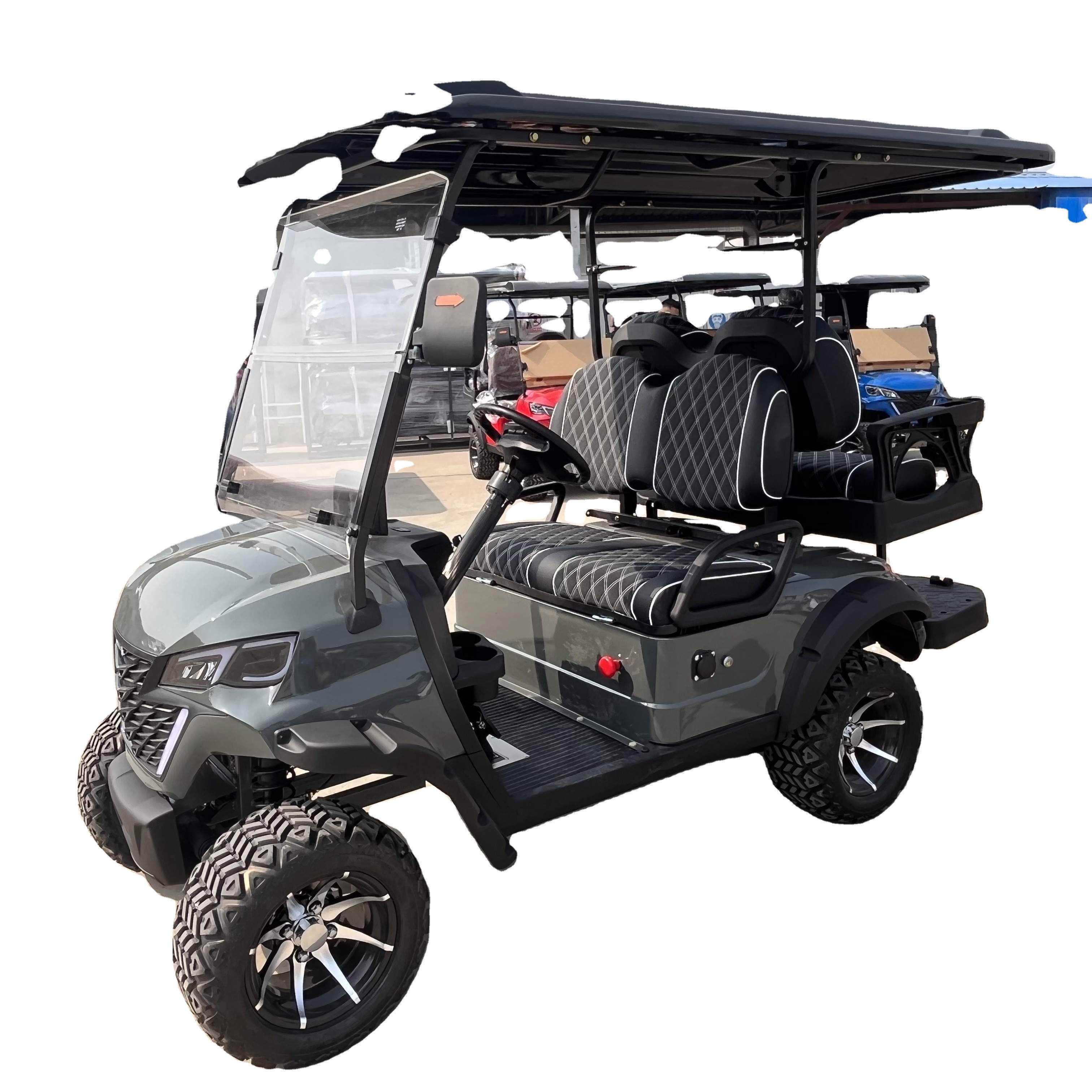 Chinese electric battery 4 passengers 4 wheel golf cart