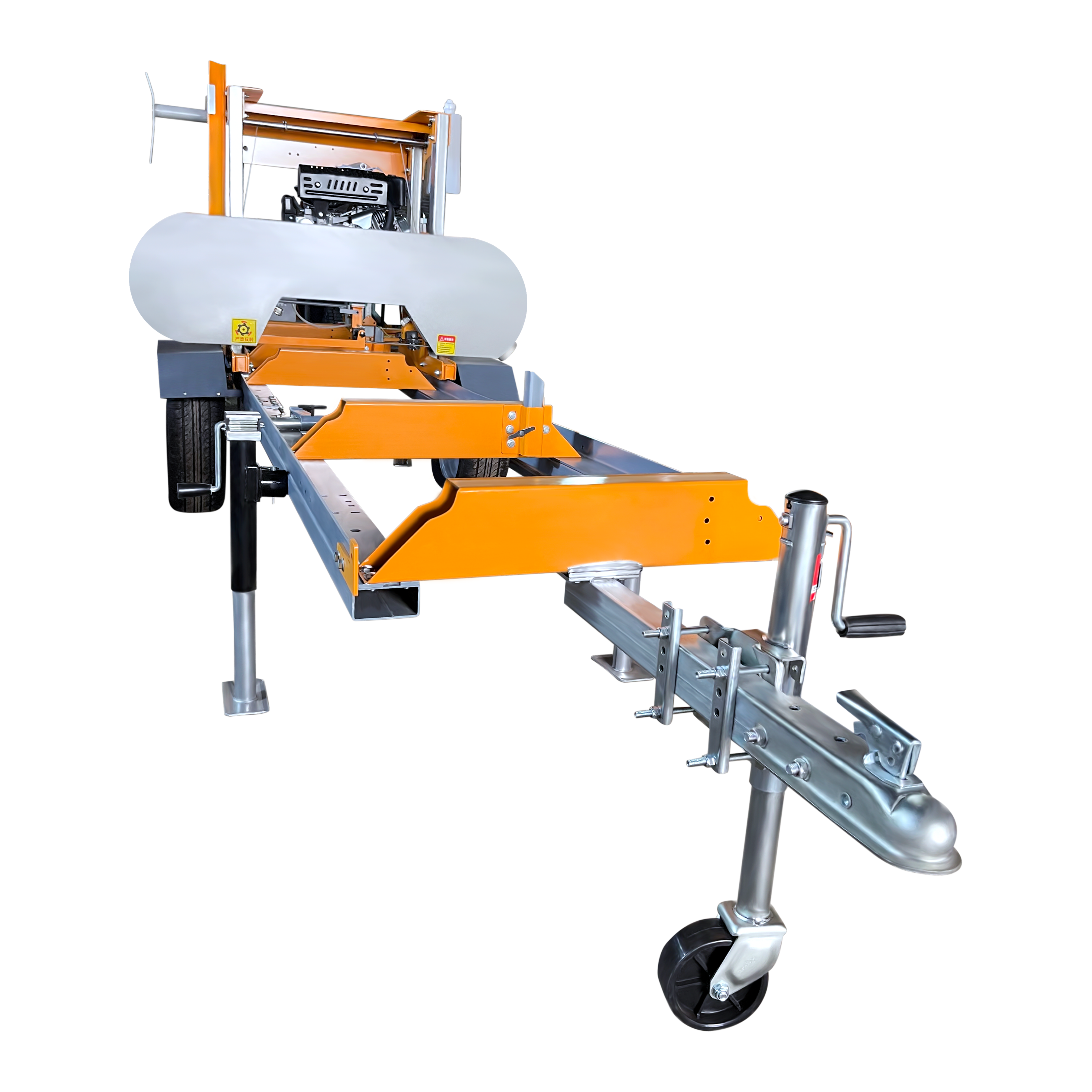 New Arrival  portable wood horizontal band saw machine band sawmill for sale