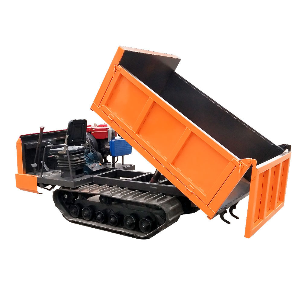 small tracked vehicles changfa diesel engine 1 ton mini crawler dumper for sale