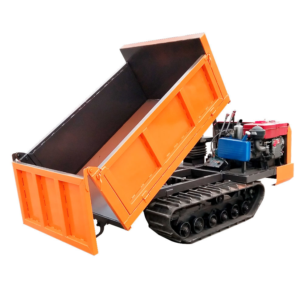 small tracked vehicles changfa diesel engine 1 ton mini crawler dumper for sale