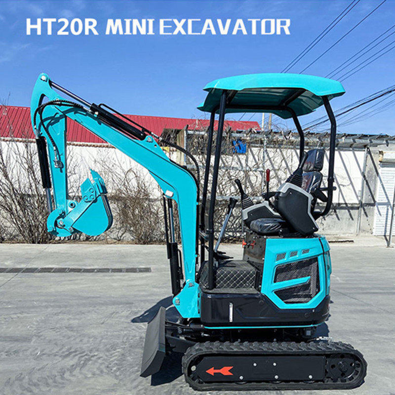 HT20R Small Crawler Excavator Tailless Grave Digging Machine Hydraulic Breaker Hammer Mini Excavator