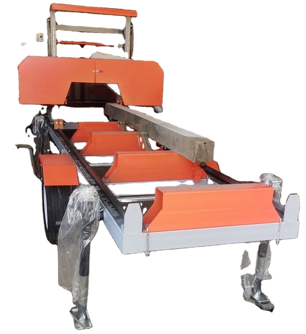 New Arrival  portable wood horizontal band saw machine band sawmill for sale