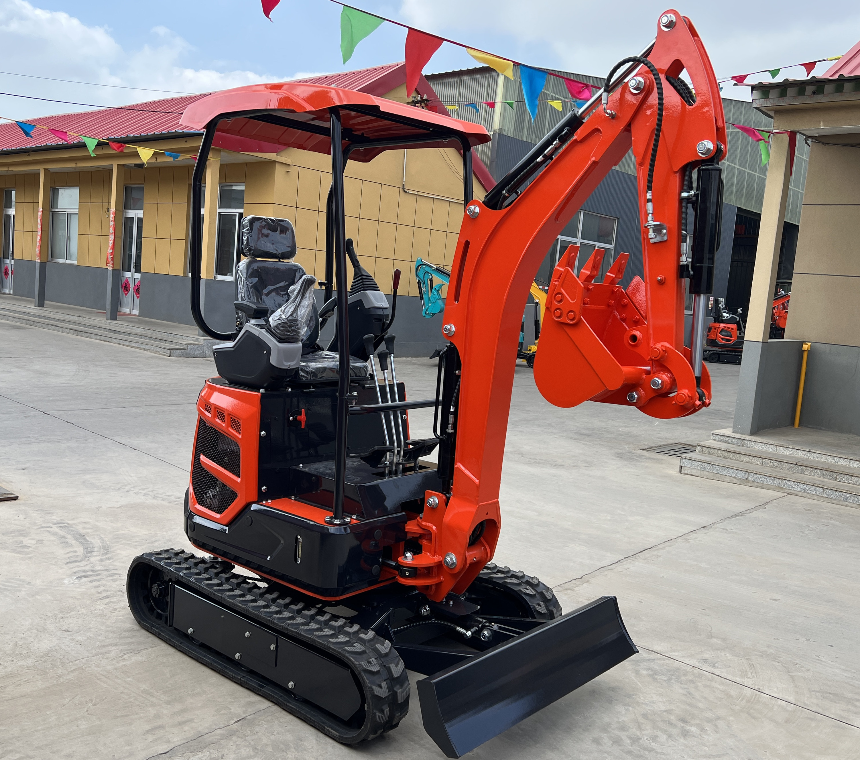 Small Crawler Excavator Tailless Grave Digging Machine Mini Excavator