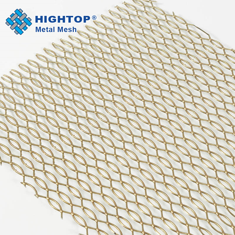 200X200 Decoration Durable Brass Expanded Metal Mesh For Window Grill Design