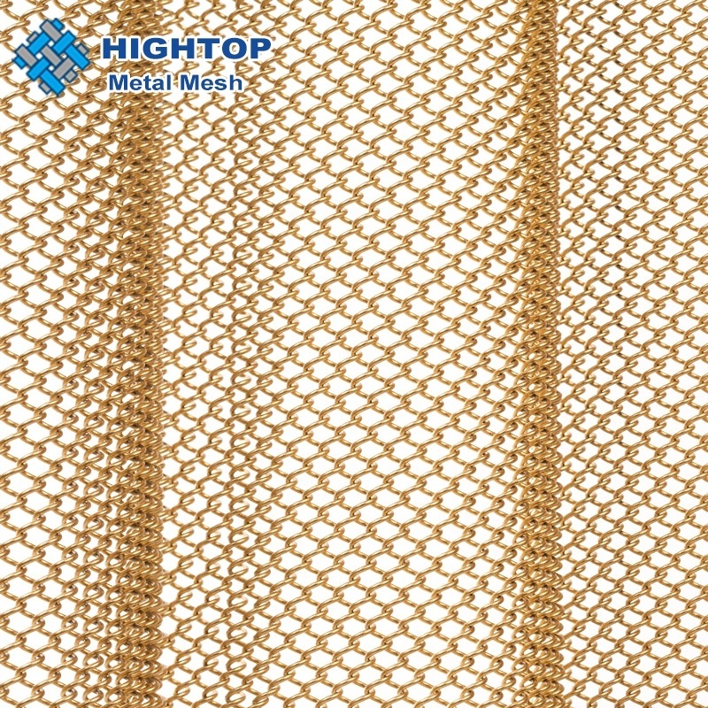 Decorative aluminum link mesh/ metal chain link fly screen mesh door curtain