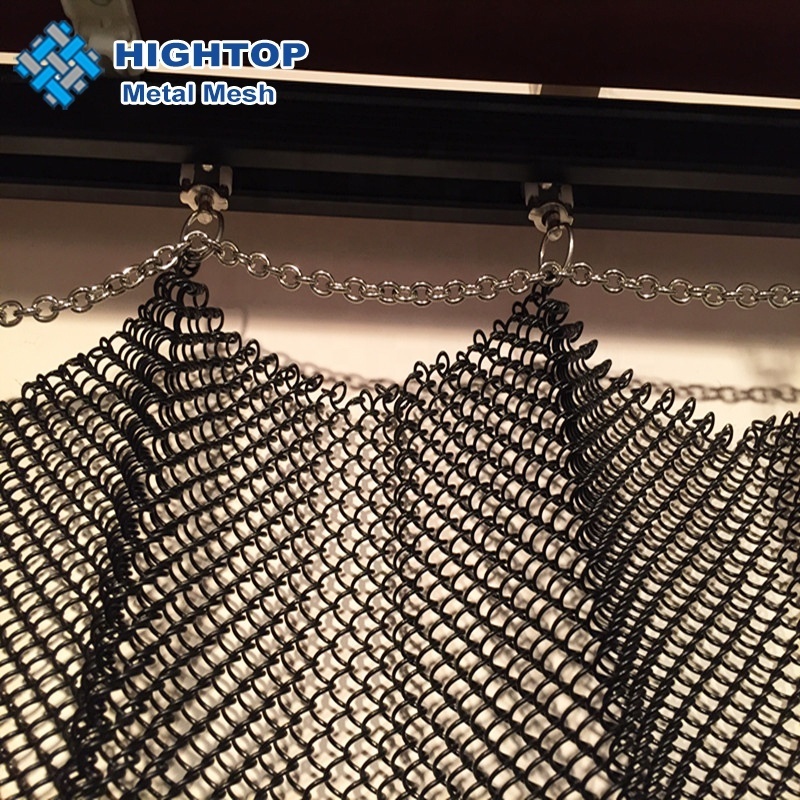 Decorative Stainless Steel Metal Wire Mesh Chain Curtain for hotel space divider