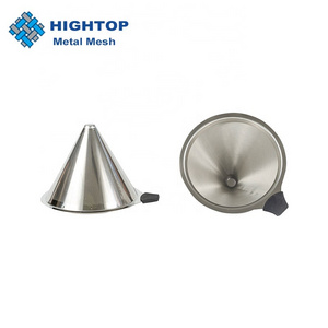 Stainless Steel Pour Over Metal Coffee Dripper Reusable Cone filter for Chemex, Carafes and Other Coffee Makers