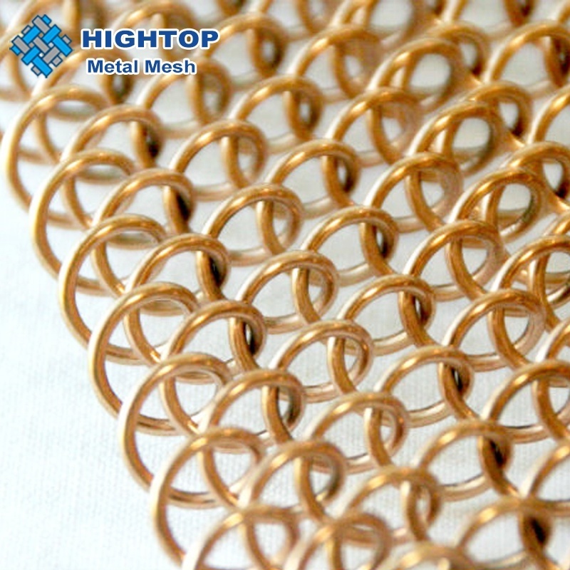 beautiful aluminum metallic link mesh fabric/decorative metal mesh curtain