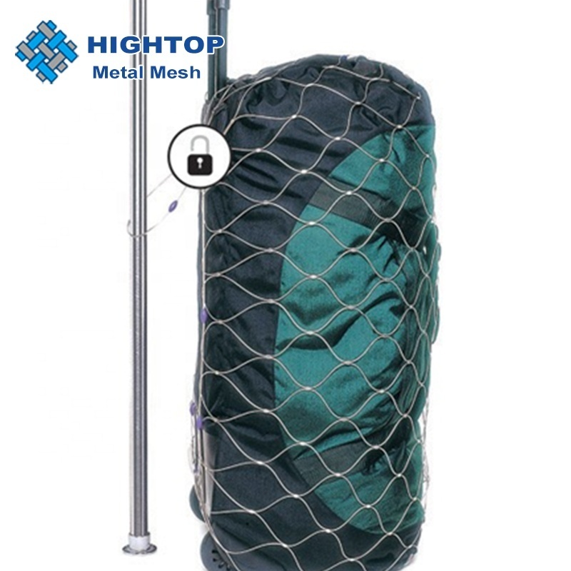 Stainless steel wire rope fence mesh for backpack and bag protector