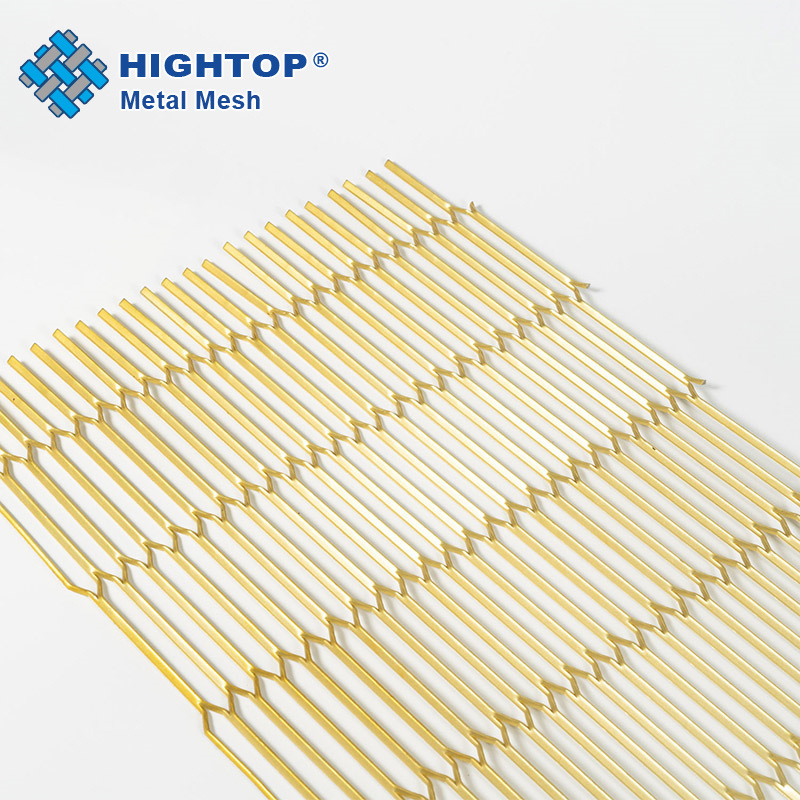 200X200 Decoration Durable Brass Expanded Metal Mesh For Window Grill Design