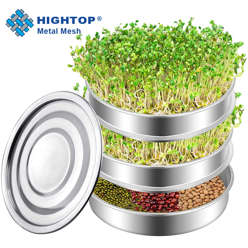 Wheat Grass Organic Sprouts Seeds Stainless Steel Seed Sprouting Tray Sprout Growing Kit