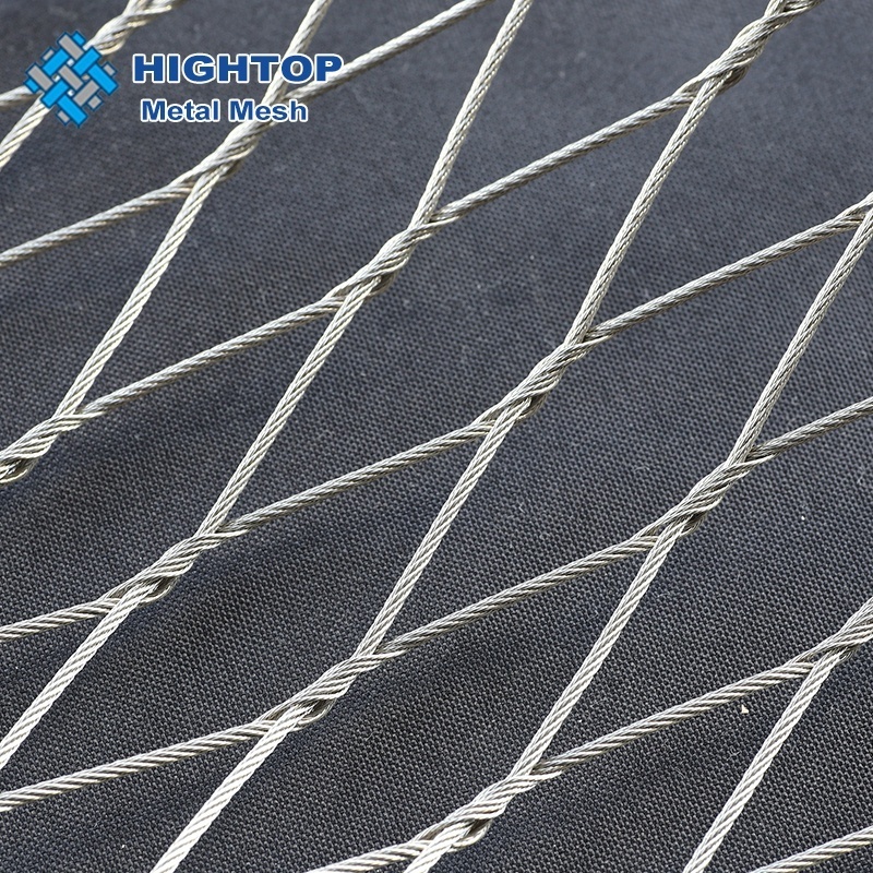 Stainless steel wire rope fence mesh for backpack and bag protector