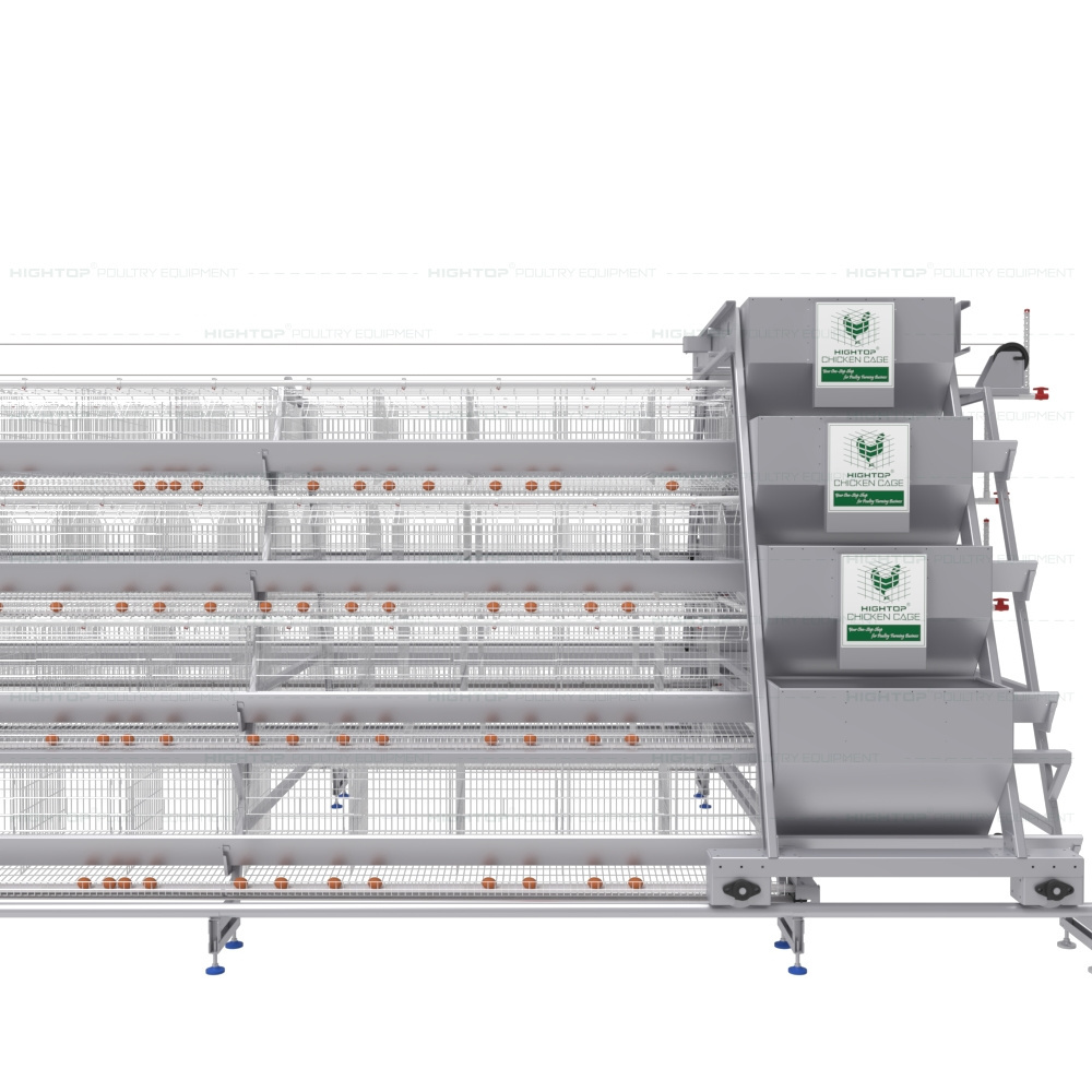 HIGHTOP Wholesale Automatic 4 Layer Battery Poultry Chicken Cage Chicken Layer Farming Equipment For Sale