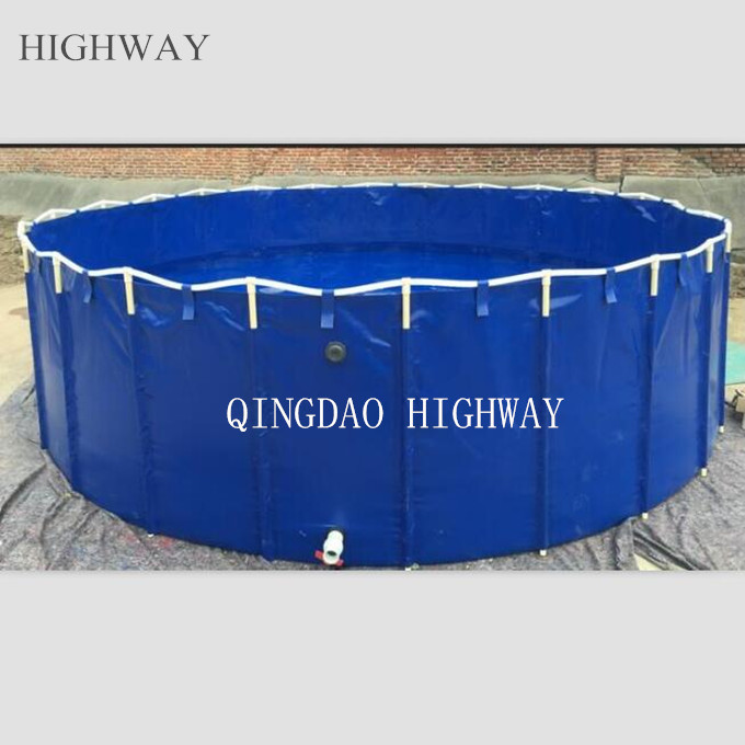 PVC Tarpaulin collapsible commercial fish breeding tank big size 20000l