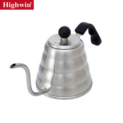 Pour Over Kettle Stovetop Gooseneck 1.2L Stainless Steel Silver Coffee Kettle