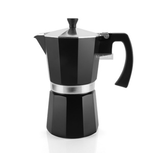 HIGHWIN Classic Black Painting Espresso Coffee Maker Aluminum Alloy Moka Pot