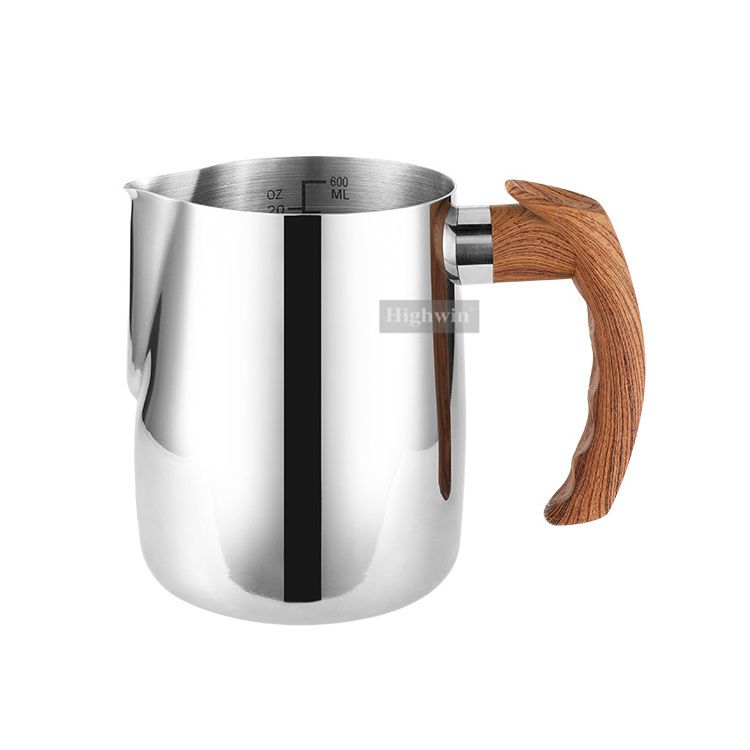 Stainless Steel 304 Milk Pitcher Latte Art Jug 600ml 900ml Milk Jug