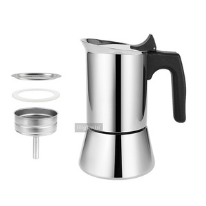 HIGHWIN Wholesale 2/4/6/10 Cups Modern Italian Espresso Aluminum Coffee Maker Stovetop Moka pot