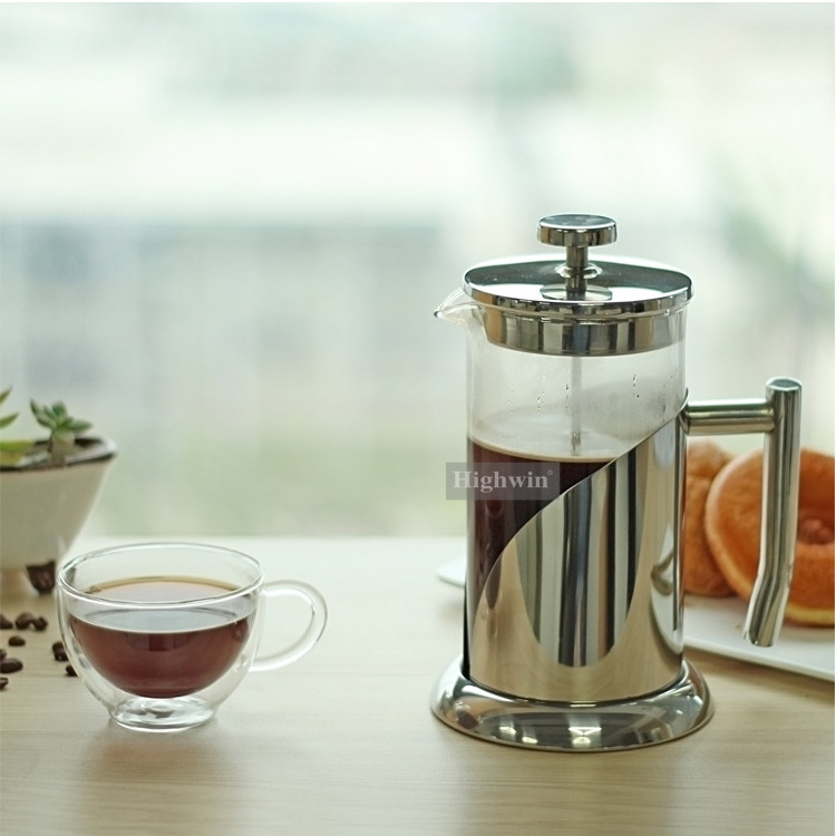 Fashional Promotions 1000ml Borosilicate Glass French Press Coffee Maker with Reusable Stainless Filter