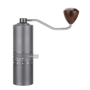 HIGHWIN External Adjustable Setting Coffee Bean Grinder with CNC Stainless Steel Conical Burr