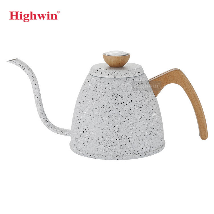 HIGHWIN Hot Selling Stainless Steel Gooseneck Coffee Kettle Coffee Pour Over With Thermometer