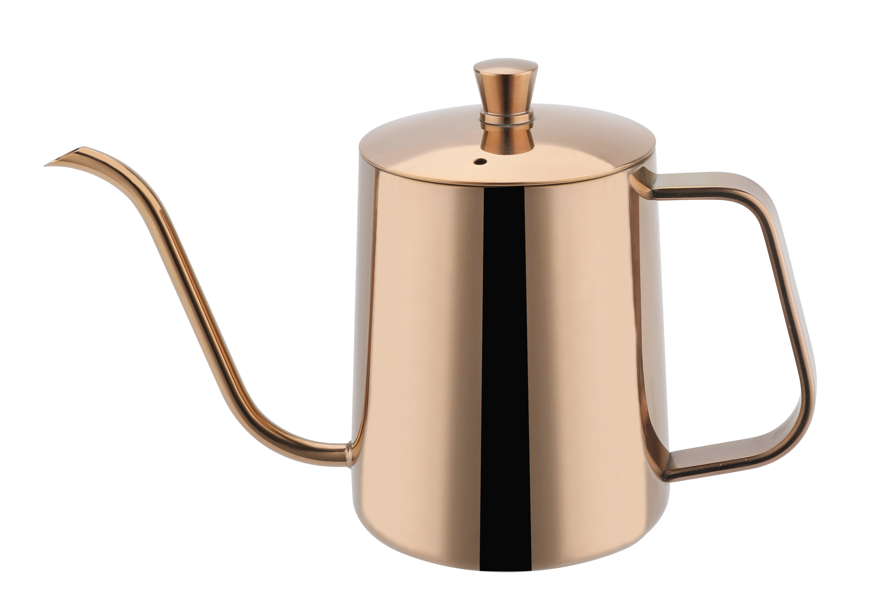 Highwin Factory BSCI Audit Gold PVD Painting Thin Stainless Steel Pour Over Gooseneck Kettle Drip Coffee Pot