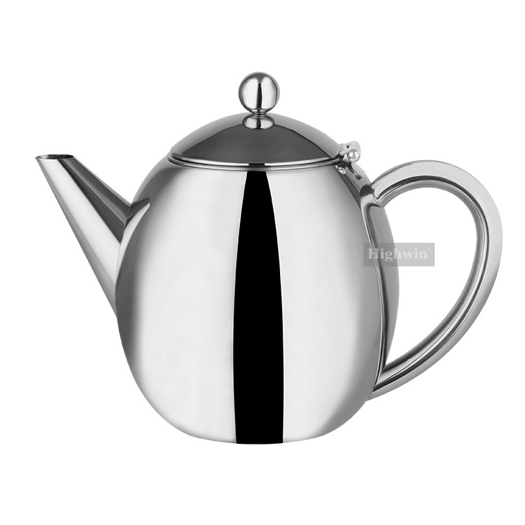 HIGHWIN Stainless Steel Turkish Tea Kettle Tea Pot with Removable Infuser