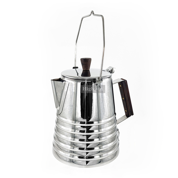 HIGHWIN New Product 14Cup/2100ml Espresso Outdoor Stainless Steel Stovetop Camping Coffee Percolator