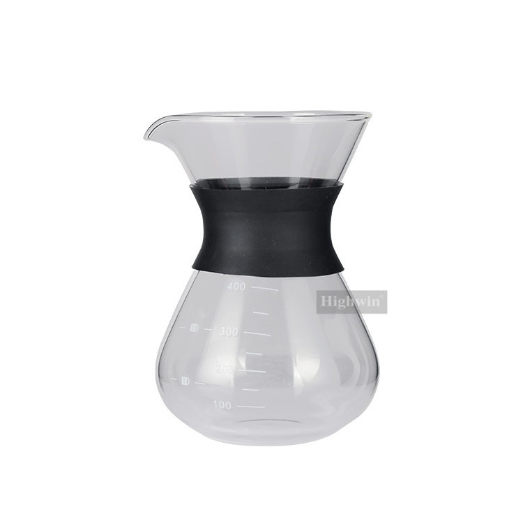 Heat Resistant Borosilicate Glass Coffee Maker Glass Pour Over Coffee Pot