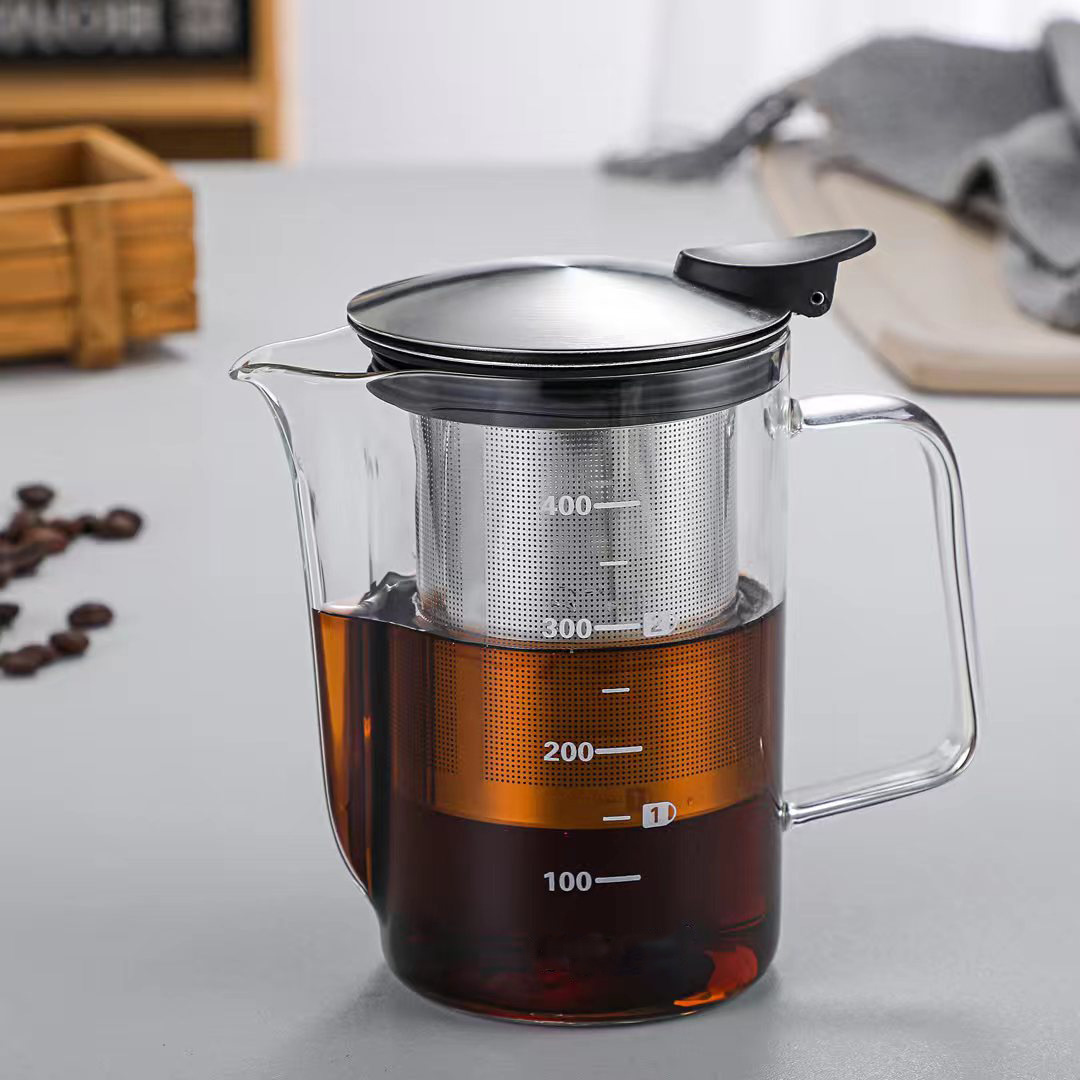 HIGHWIN Borosilicate Glass Cold Brew Coffee Maker Iced Tea Maker