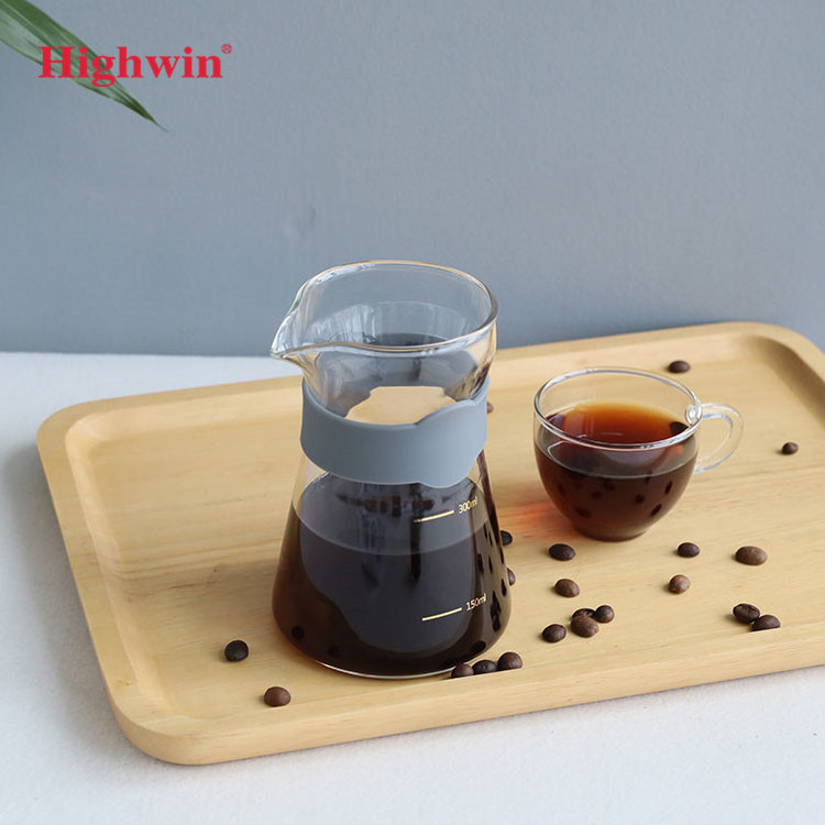 Highwin Factory Glass Coffee Dripper Set Pour Over Coffee Maker