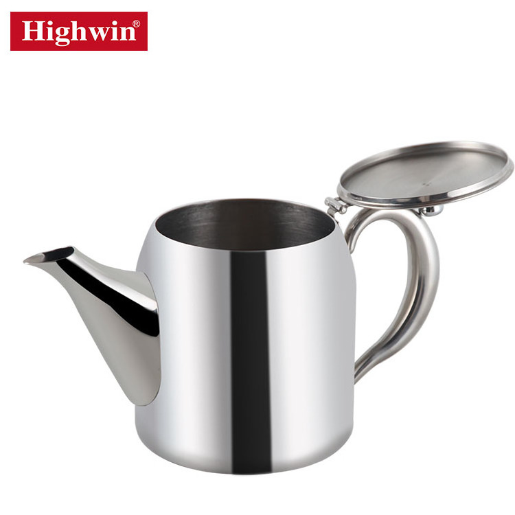 1500ml Best Quality Metal Pot Green Tea Single Wall Stainless Steel Restaurant Tea Kettle