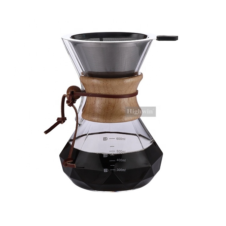 Manufacture Customized Camping Pour Over Coffee Kettle Pour Over Coffee Maker