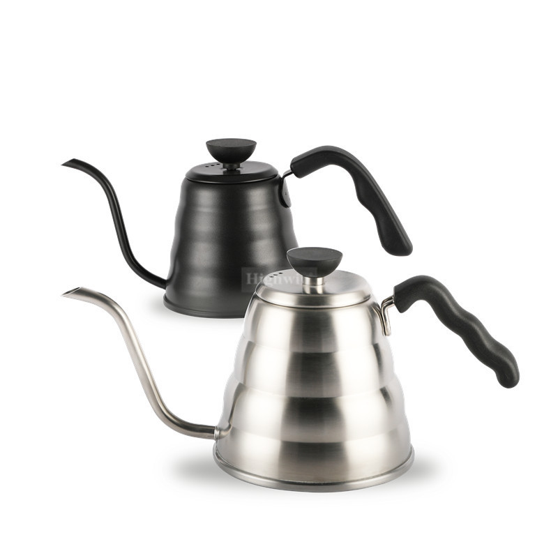 HIGHWIN Stainless Steel Gooseneck Kettle Pour Over Coffee Kettle with Thermometer