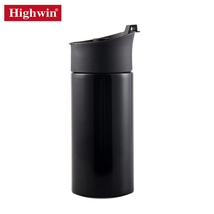 Highwin Double Wall 500ml Stainless Steel Coffee Kettle With Lid Vacuum  Car Travel Mug