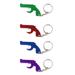 Custom Wholesale Shotgun Pistol Keychain Bottle Opener Beer Gun Bottle Opener Gun Shaped Bottle Opener Keychain Gift