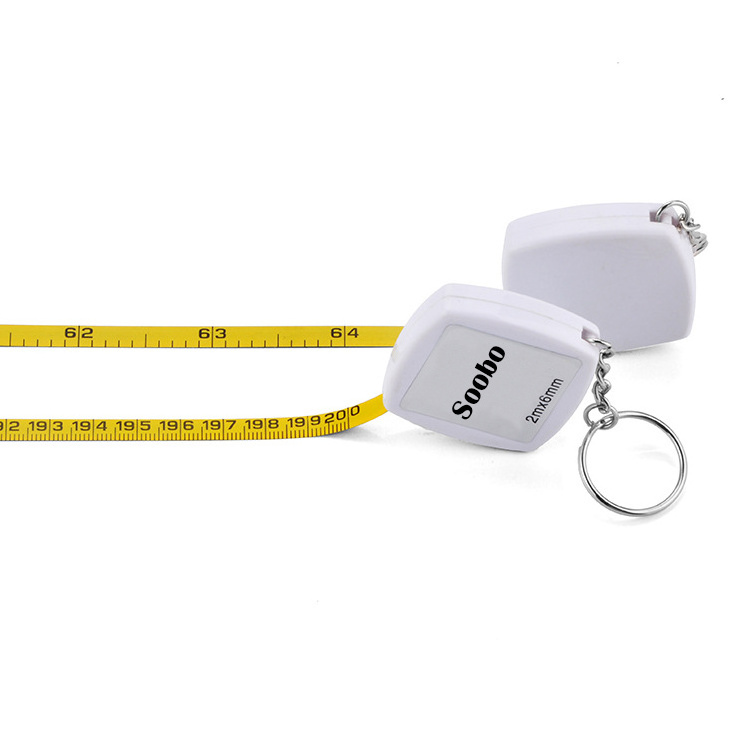 2M diameter ruler tape measure keychain telescopic pagoda measuring tool construction tool pocket cm woodworking ruler