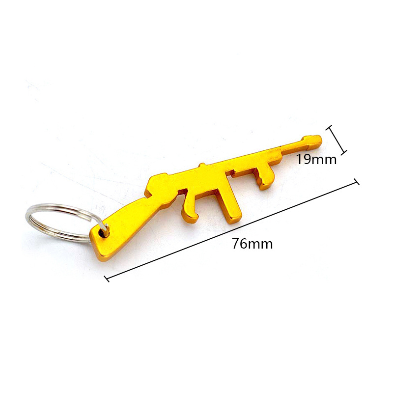 Custom Wholesale Shotgun Pistol Keychain Bottle Opener Beer Gun Bottle Opener Gun Shaped Bottle Opener Keychain Gift