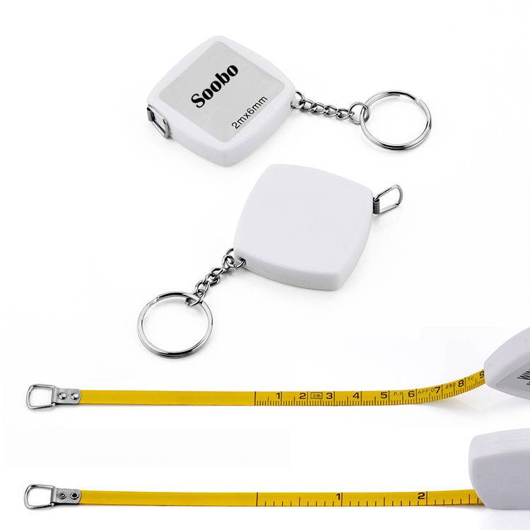 2M diameter ruler tape measure keychain telescopic pagoda measuring tool construction tool pocket cm woodworking ruler