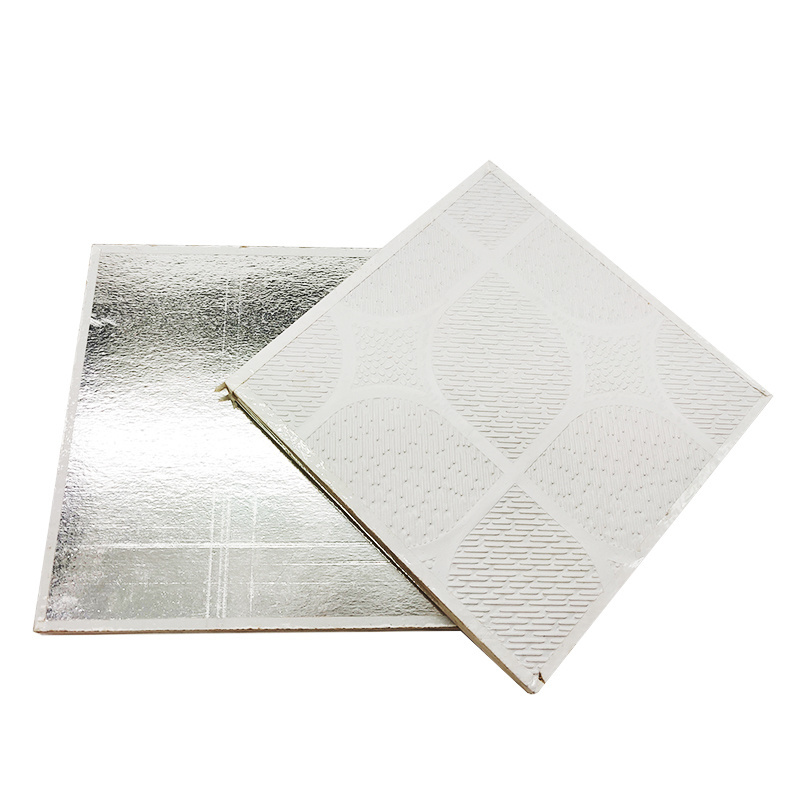 600*600*7MM Acoustical Vinyl Faced Gypsum Ceiling Tile