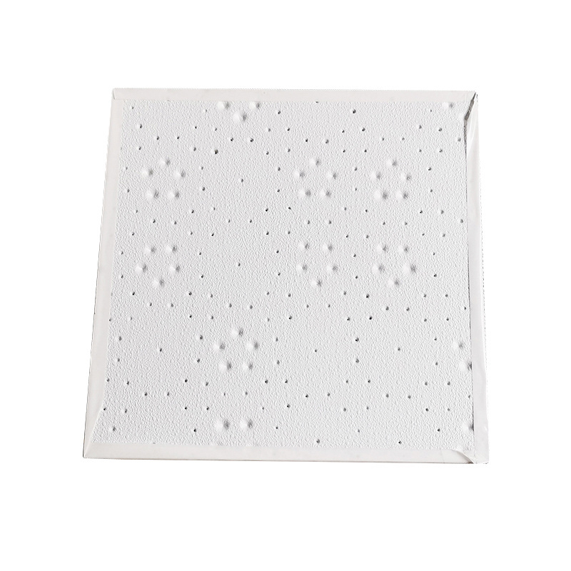 Acoustic Mineral Fiber Ceiling Tiles Soundproof Sound-Absorbing Hospitals Hotels Vinyl False Ceiling Boards Roofing Panels