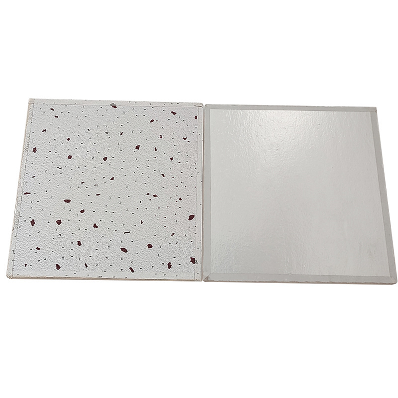 Acoustic Mineral Fiber Ceiling Tiles Soundproof Sound-Absorbing Hospitals Hotels Vinyl False Ceiling Boards Roofing Panels