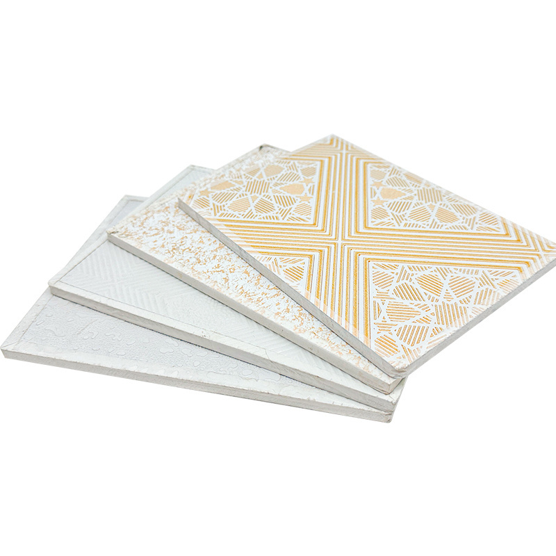 Cheap PVC laminated gypsum board 600X600 ceiling tiles