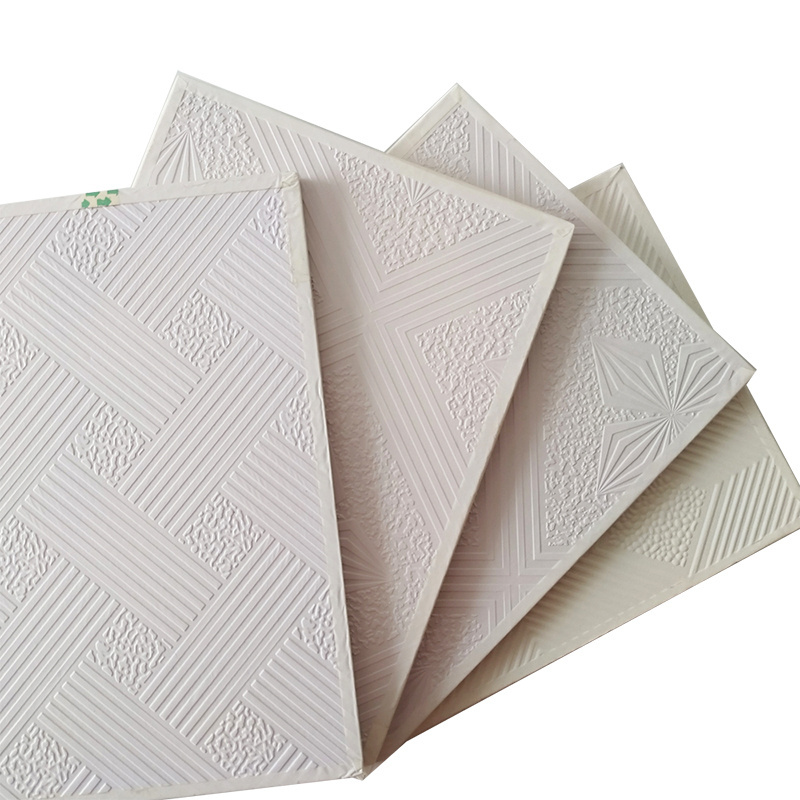 595*595*7 mm Gypsum Ceiling Tiles /PVC Gypsum Suspended Ceiling Panels