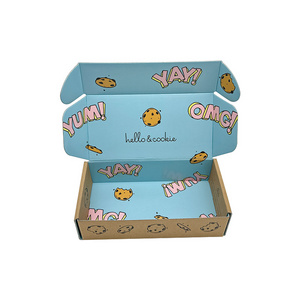 Recyclable Art Paper Pink Bakery Cookie Cupcakes Pastry Box Packaging With PET Window