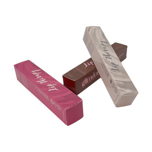 High quality custom logo lip tint packaging empty lip gloss boxes